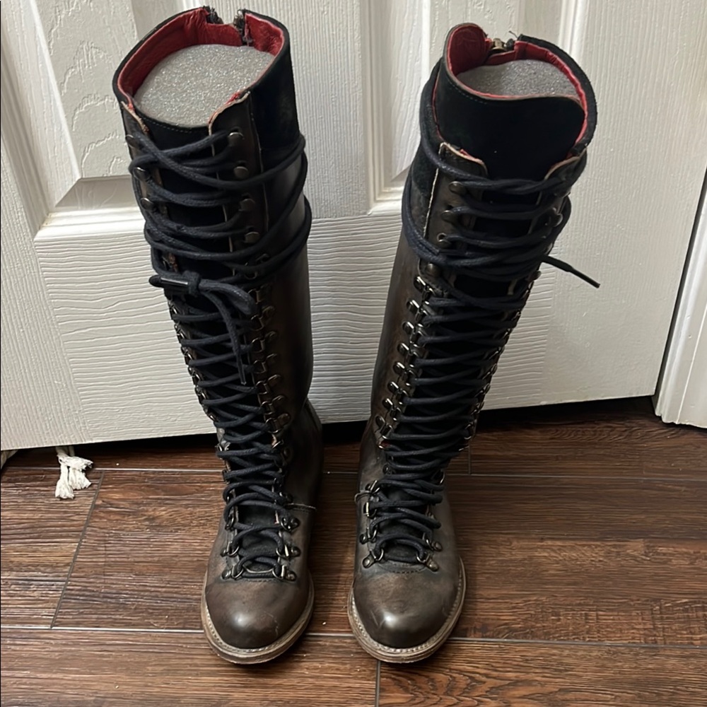 Freebird by Steven Black and Brown Combat Boots